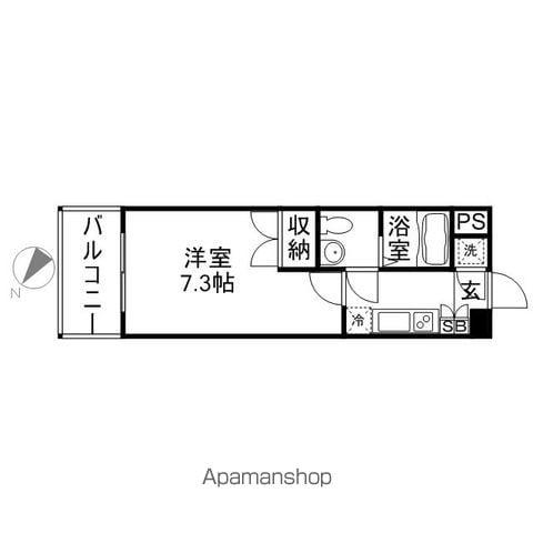 AMARIGE(1K/5階)の間取り写真