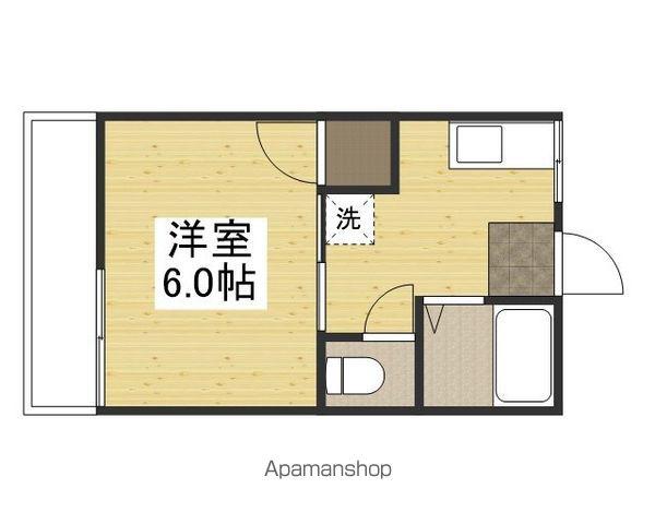ヤングコーポ(1K/1階)の間取り写真