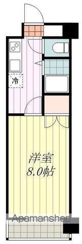 ジョイフル第二山越(1K/4階)の間取り写真