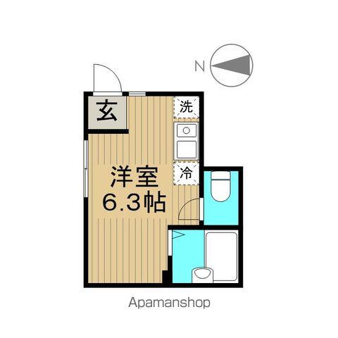 アペックス・南小岩(ワンルーム/1階)の間取り写真