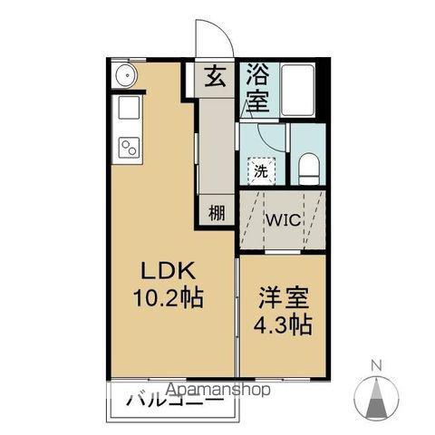 フォーブルいずみ(1LDK/2階)の間取り写真