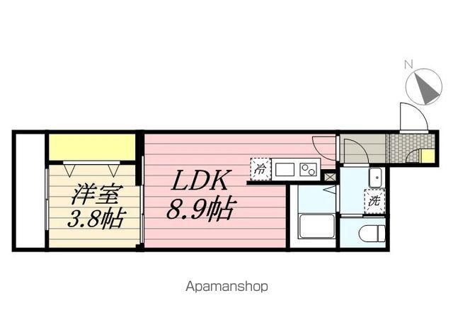 アブニールブリアン上本郷(1LDK/1階)の間取り写真