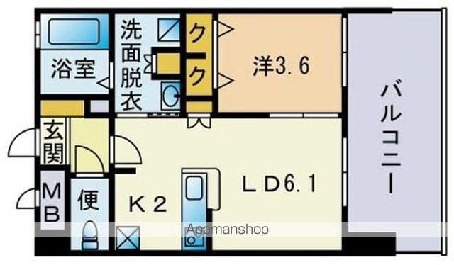 モントーレ博多クラシックコート(1LDK/7階)の間取り写真