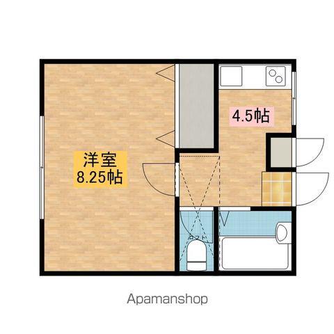 パル柏木(1K/2階)の間取り写真