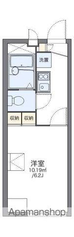 レオパレスグランドゥールⅡ(1K/1階)の間取り写真