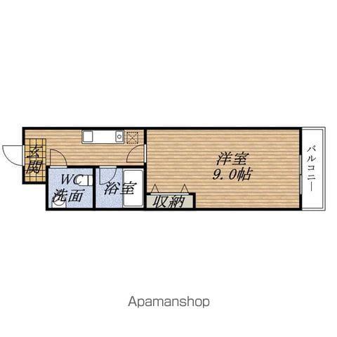 グランピーノ立売堀(1K/9階)の間取り写真