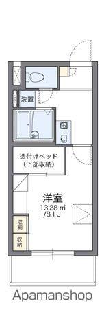 レオパレスエトワール(1K/1階)の間取り写真