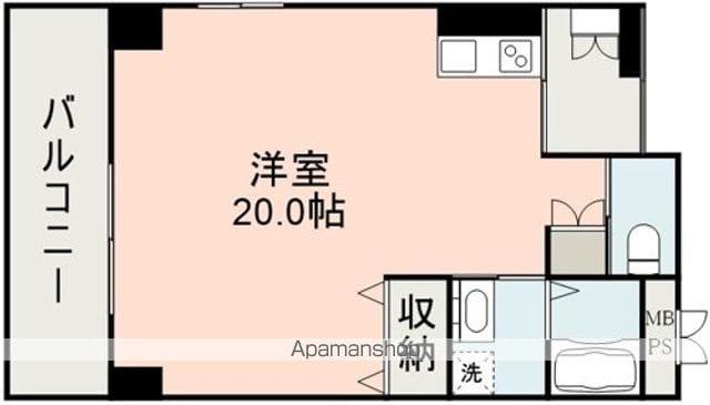 豊前街道の館(ワンルーム/2階)の間取り写真