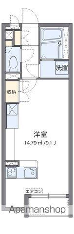 ミランダ三福Ⅲ(ワンルーム/2階)の間取り写真