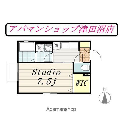 クレベール(1K/1階)の間取り写真