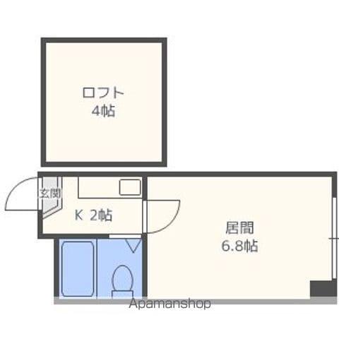 シャトービアンカ(1K/1階)の間取り写真