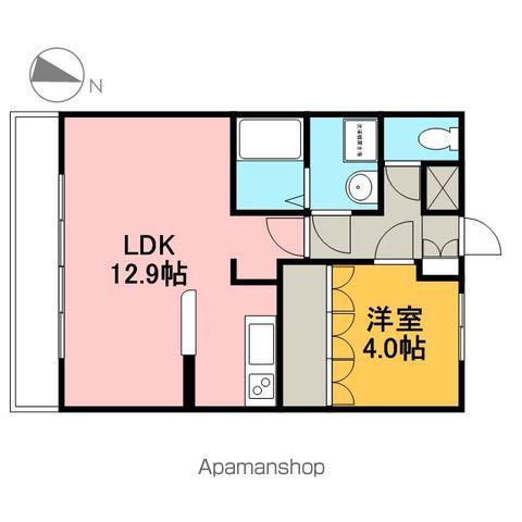 グリーンハイムD(1LDK/2階)の間取り写真