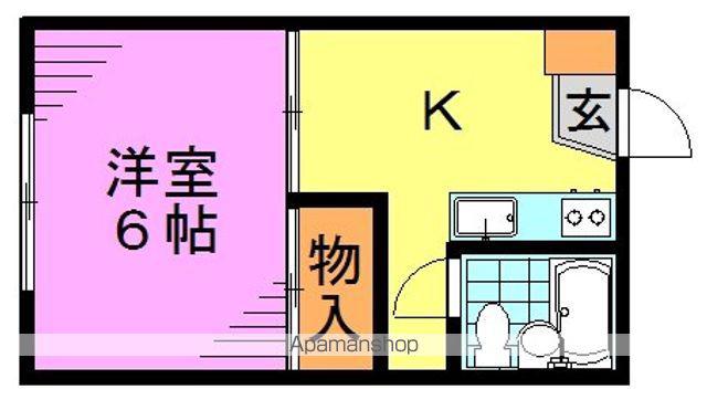 MYハイツ(1K/1階)の間取り写真