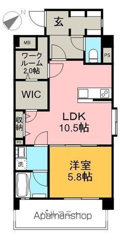 CHERE PRENDRE(1LDK/2階)の間取り写真