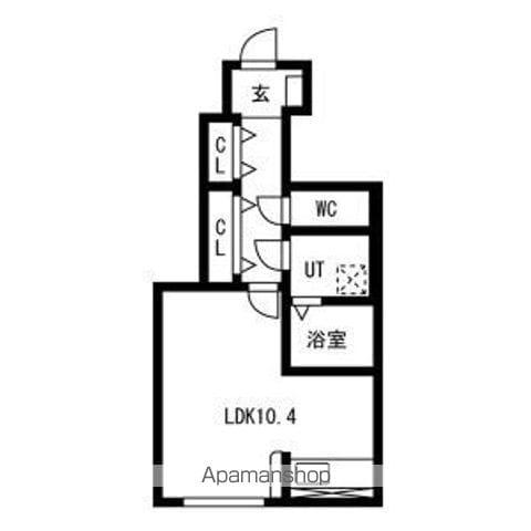 プチ ボヌール (1K/1階)の間取り写真