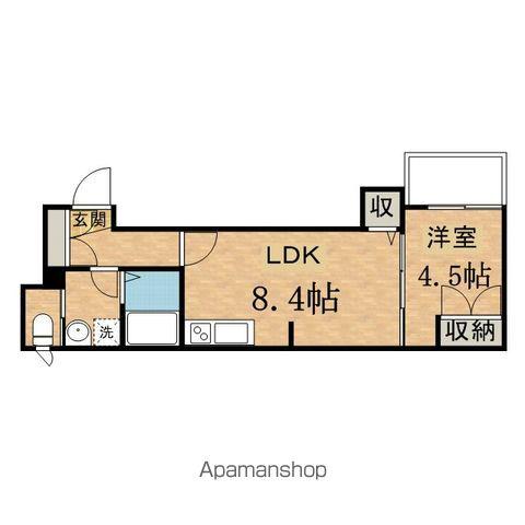 エクセル聖蹟桜ヶ丘(1LDK/1階)の間取り写真