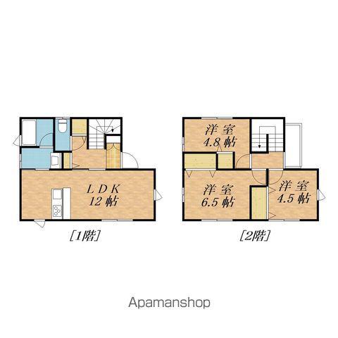 飯田線 鼎駅 徒歩9分 2階建 新築(3LDK)の間取り写真