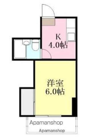 丸の内ハイツ(1DK/2階)の間取り写真