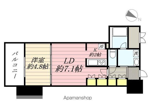 RJRプレシア博多楽水園(1LDK/5階)の間取り写真