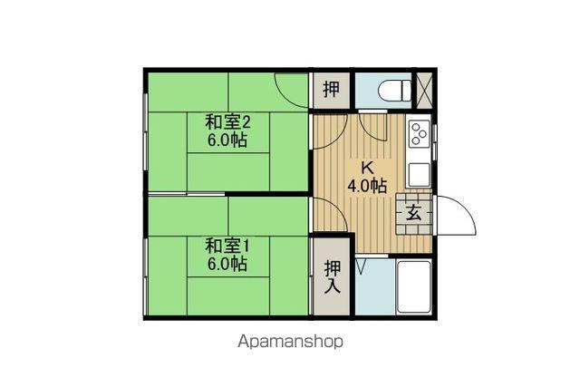 TOBUハイツ(2K/1階)の間取り写真