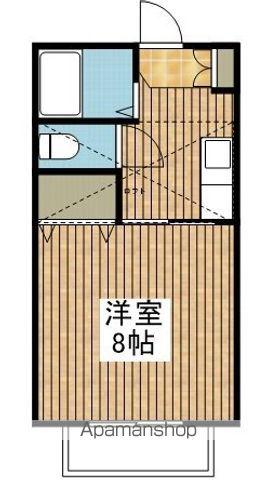 キャメルハウス長潟(1K/2階)の間取り写真