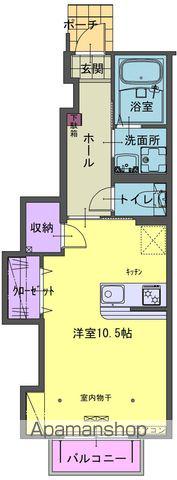 プレシャスK(1K/1階)の間取り写真