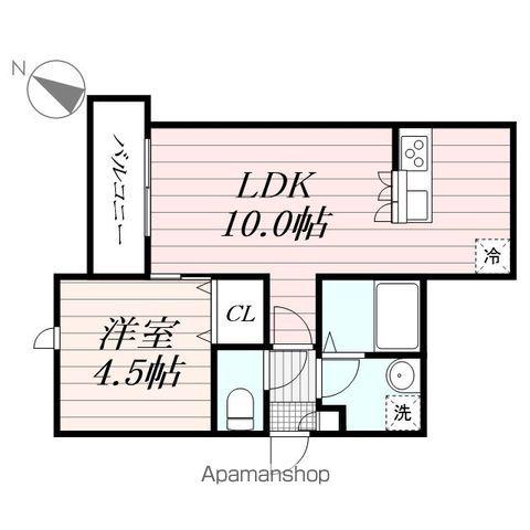 グランデュール春日(1LDK/3階)の間取り写真