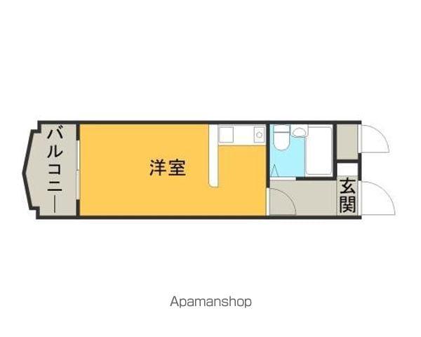 ラ・レジダンス・ド・高取(ワンルーム/4階)の間取り写真