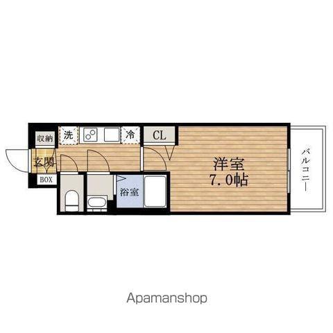 PRESSANCE大阪ドームシティ クロスティ(1K/4階)の間取り写真