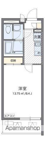 クレイノレン(1K/2階)の間取り写真