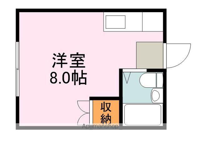 ハイツジュネス(ワンルーム/1階)の間取り写真