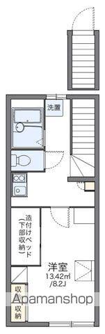 レオパレスティアラ(1K/2階)の間取り写真