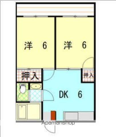 ラブレ吉藤(2DK/1階)の間取り写真