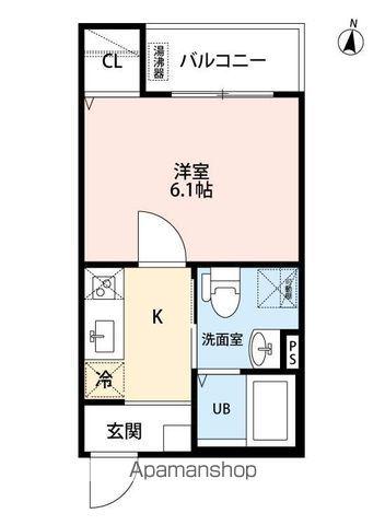 N&A HOME上飯田(1K/2階)の間取り写真