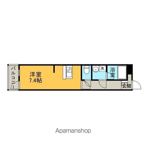 ヨーロピアン今宿(1K/1階)の間取り写真