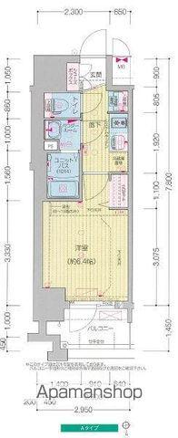 プレサンス鶴舞駅前レジス(1K/2階)の間取り写真