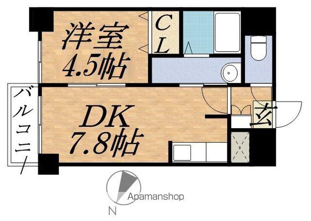 シュクル医大南(1DK/5階)の間取り写真