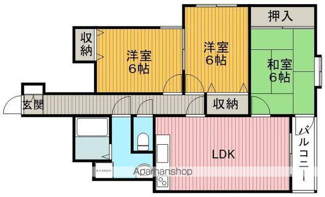 ロビンズネスト(3LDK/2階)の間取り写真