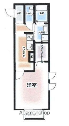 NEFUELT(1K/1階)の間取り写真