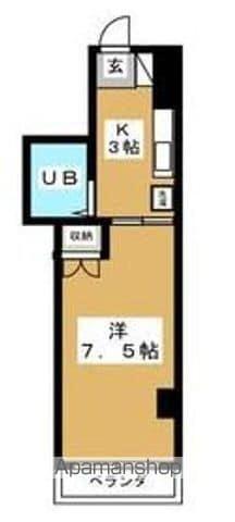 顕名ビル(1K/4階)の間取り写真