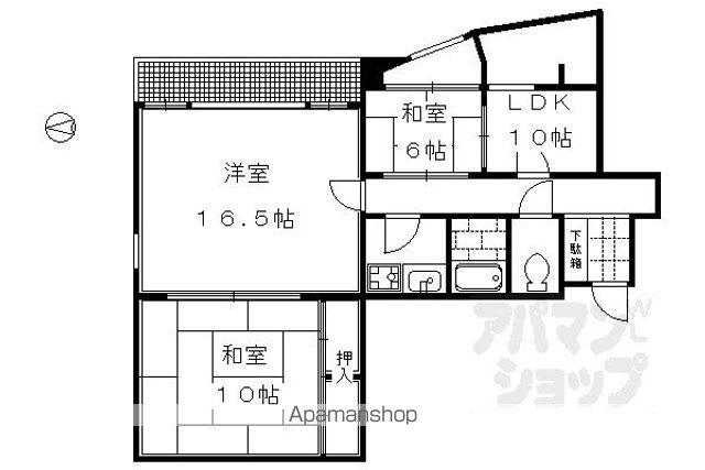 グランフォルム京都御所南(3LDK/8階)の間取り写真
