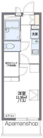 レオパレスKAMON Ⅴ(1K/2階)の間取り写真