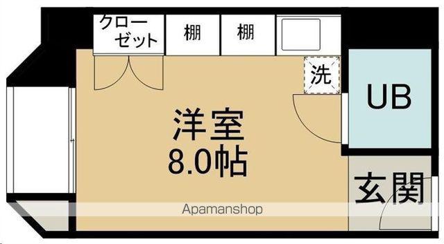 片平ホワイトレジデンス(ワンルーム/10階)の間取り写真