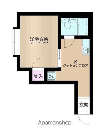 マルミツハイム(1K/3階)の間取り写真