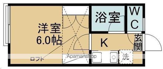 ベルトピア仙台9(1K/1階)の間取り写真