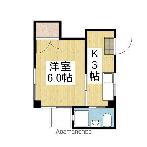 メゾンADⅢ(1K/5階)の間取り写真