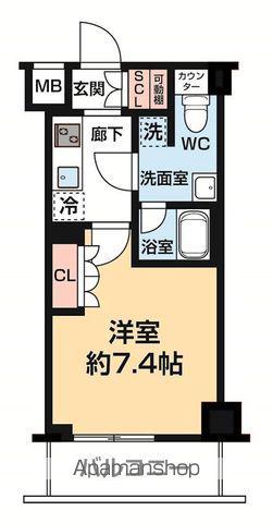 セジョリ墨田イーストⅡ(1K/4階)の間取り写真