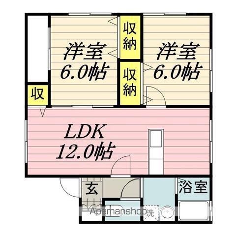 グリーンハイツ(3DK/1階)の間取り写真
