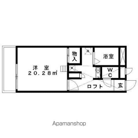 レオパレスサンフラワー(1K/1階)の間取り写真