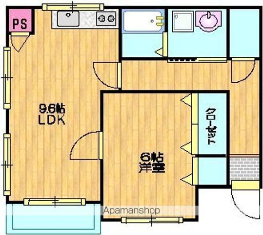 アーバンシティー(1LDK/3階)の間取り写真